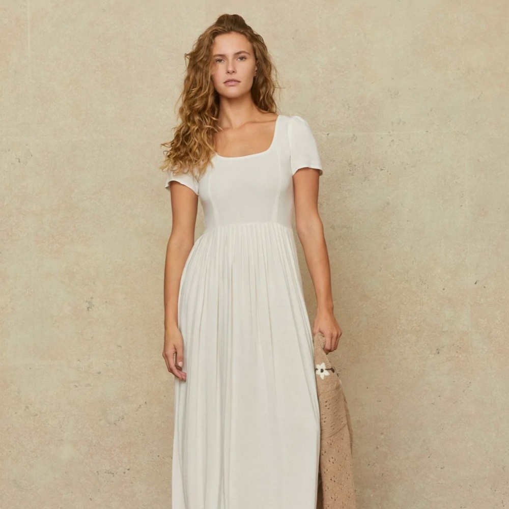Christy Dawn Scarlet Dress in Eggshell